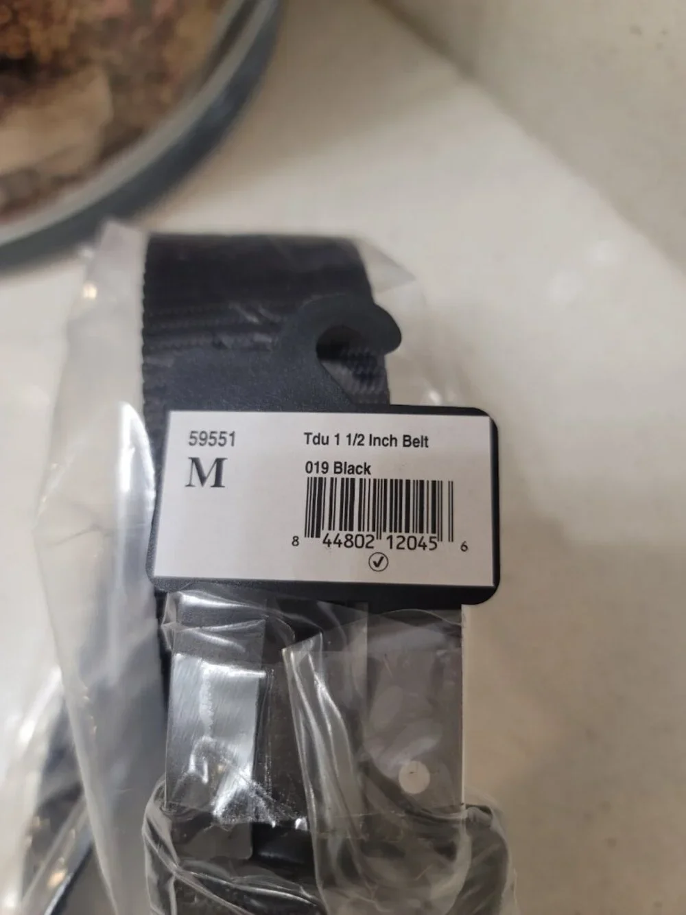 5.11 Tactical TDU 1/2 Inch Duty Belt, Black Solid - M New NWT